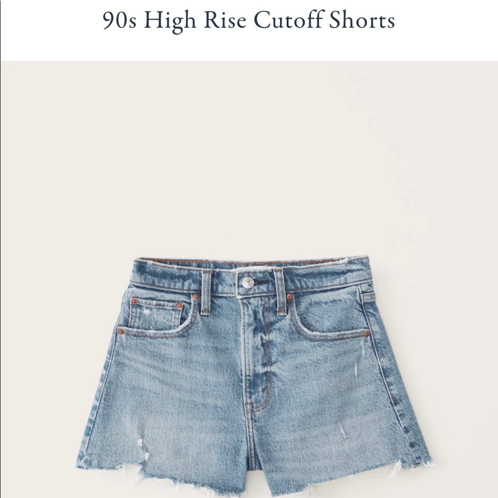 Abercrombie 90s High Rise Cutoff Shorts